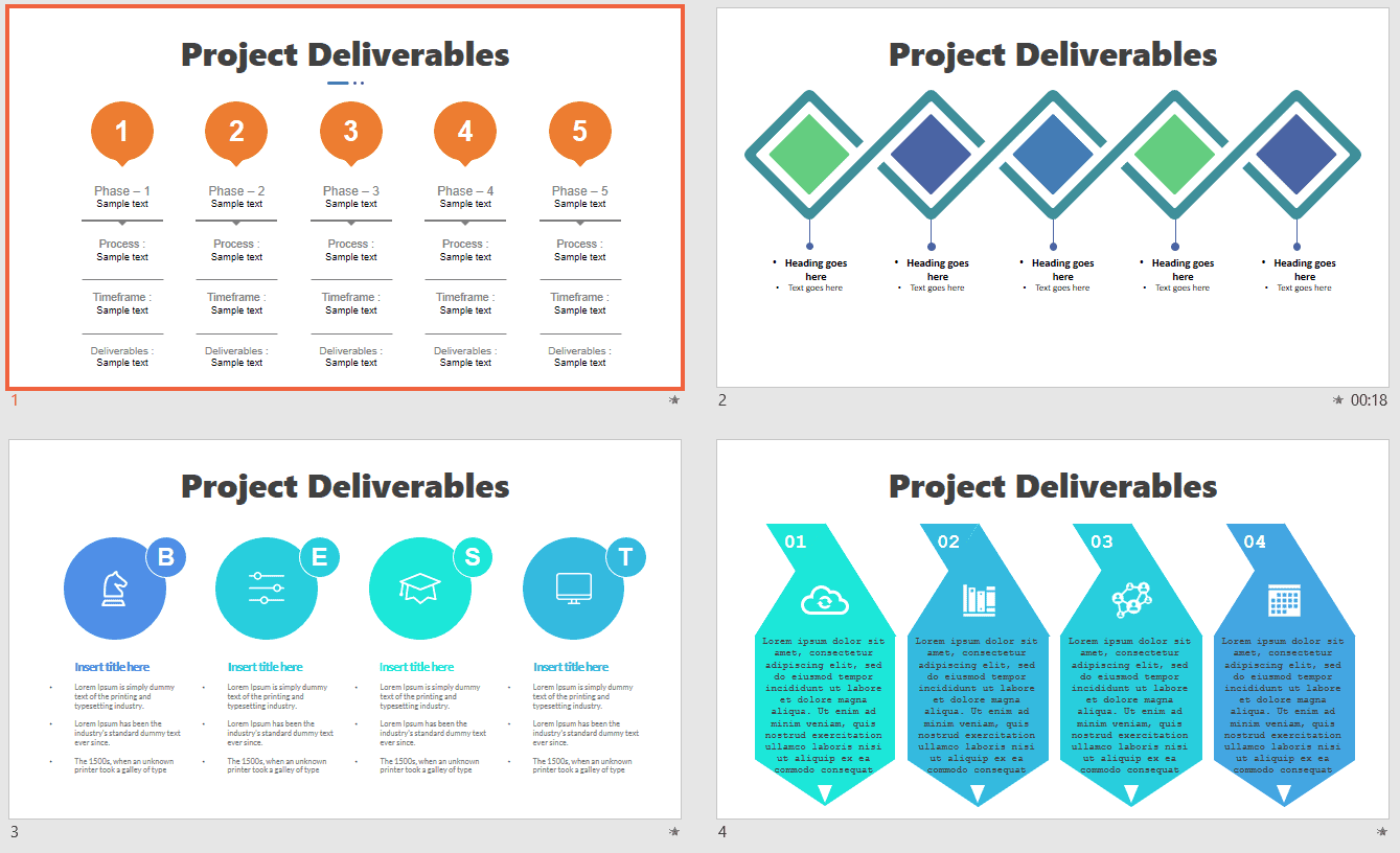 Project Management Deliverables Template