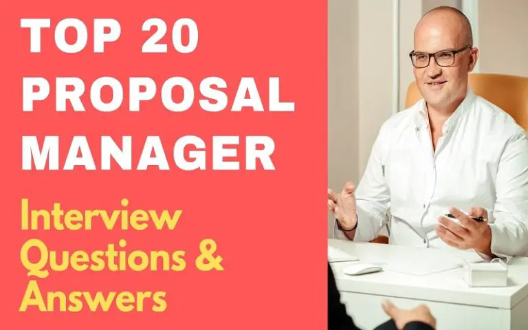 Top 20 Proposal Manager Interview Questions & Answers 2025 ...